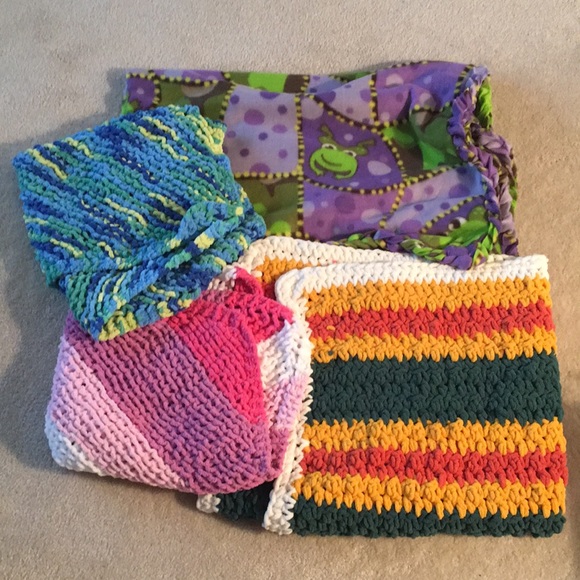 Hand Crafted Bedding 4 Bundle Of Handmade Throws Poshmark